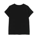 Moschino Kids T-shirt Nera con Stampa Teddy per Bambine