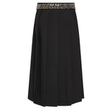 John Richmond Kids Gonna Nero a Pieghe con Applicazioni per Bambine