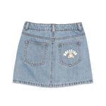 Moschino Kids Gonna in Denim con Ricamo Teddy Bear per Bambine