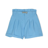 Pinko Kids Short Cielo con Cintura Logata per Bambine 