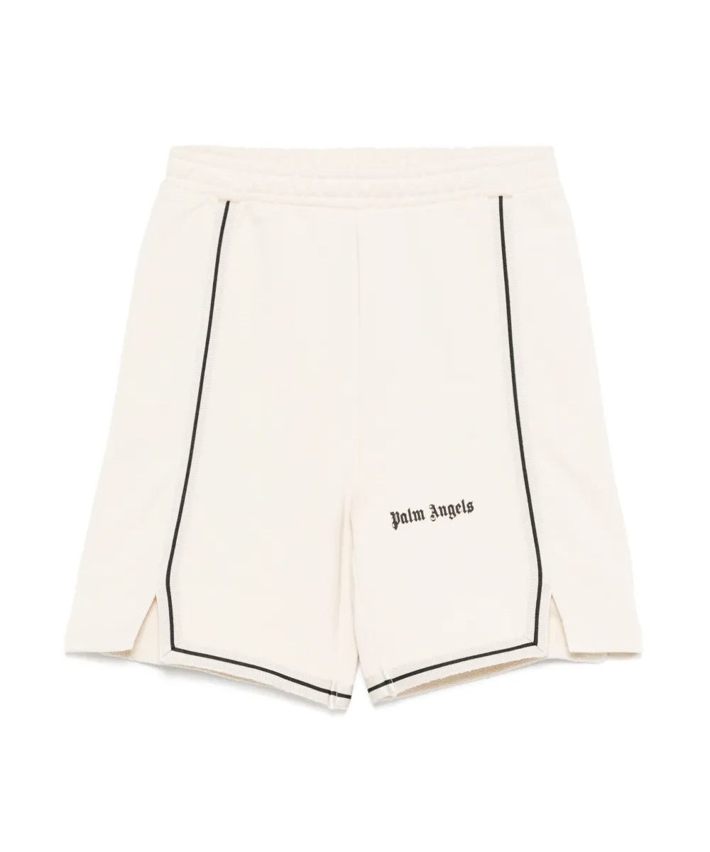 Palm Angels Kids Short Sabbia con Logo per Bambini