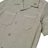 Diesel Kids Camicia Verde/Grigio con Tasche per Bambini