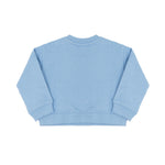 Palm Angels Kids Felpa Girocollo Celeste con Stampa Logo per Neonati