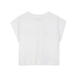 Michael Kors Kids T-Shirt Bianco con Logo Strass per Bambine