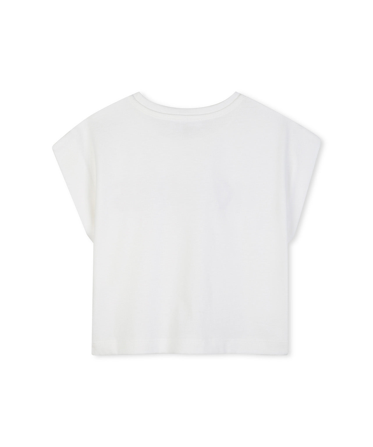 Michael Kors Kids T-Shirt Bianco con Logo Strass per Bambine