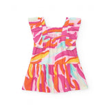 Tuc Tuc Abito Fucsia Multicolor per Neonate