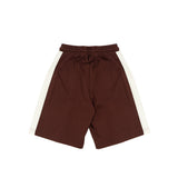 Yes London Bermuda Bordeaux con Logo per Bambini