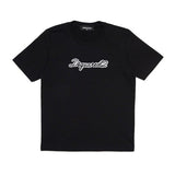 Dsquared2 Kids Black T-Shirt with Embroidered Logo for Girls