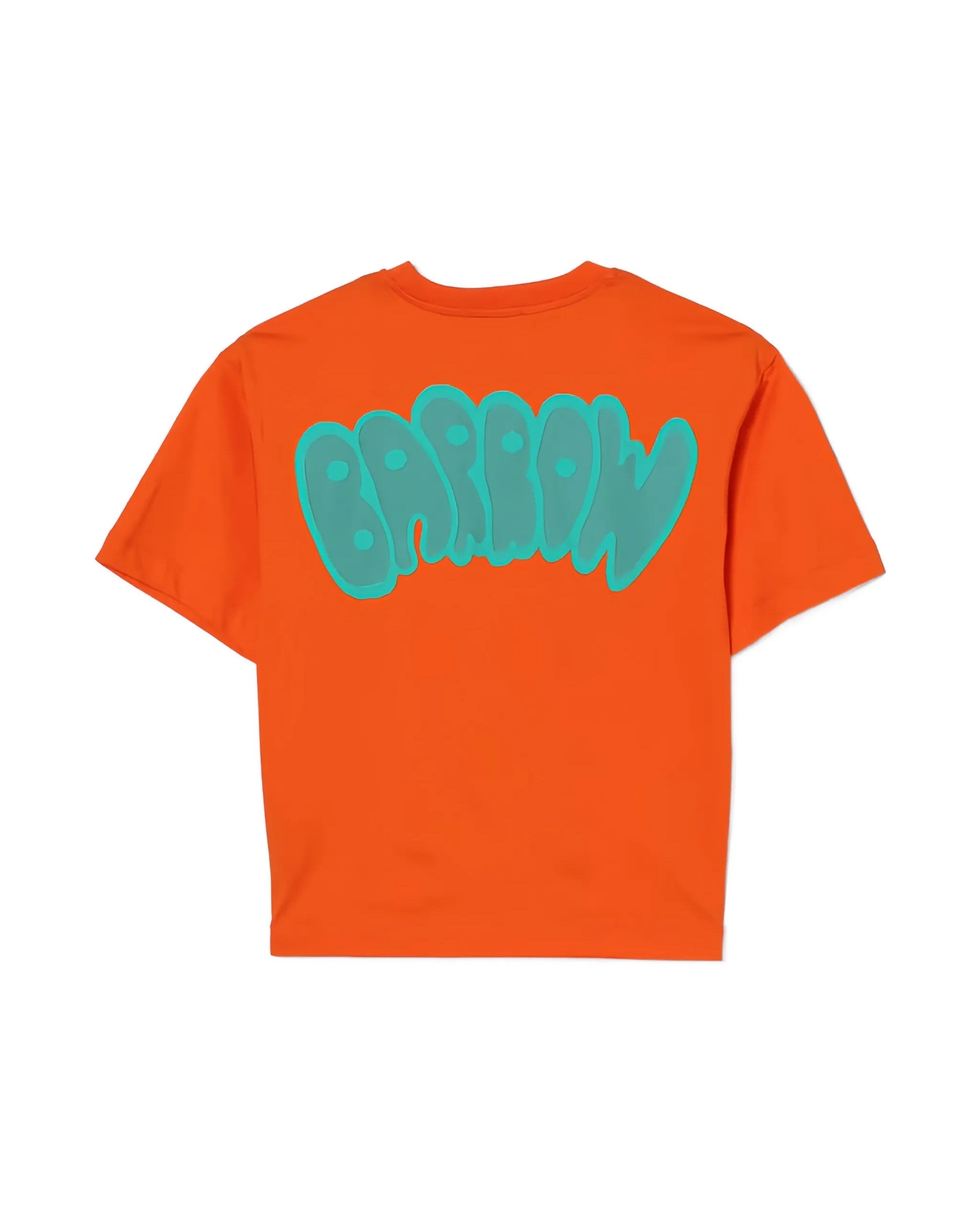 Barrow Kids T-Shirt Arancione con Stampa Logo per Bambini