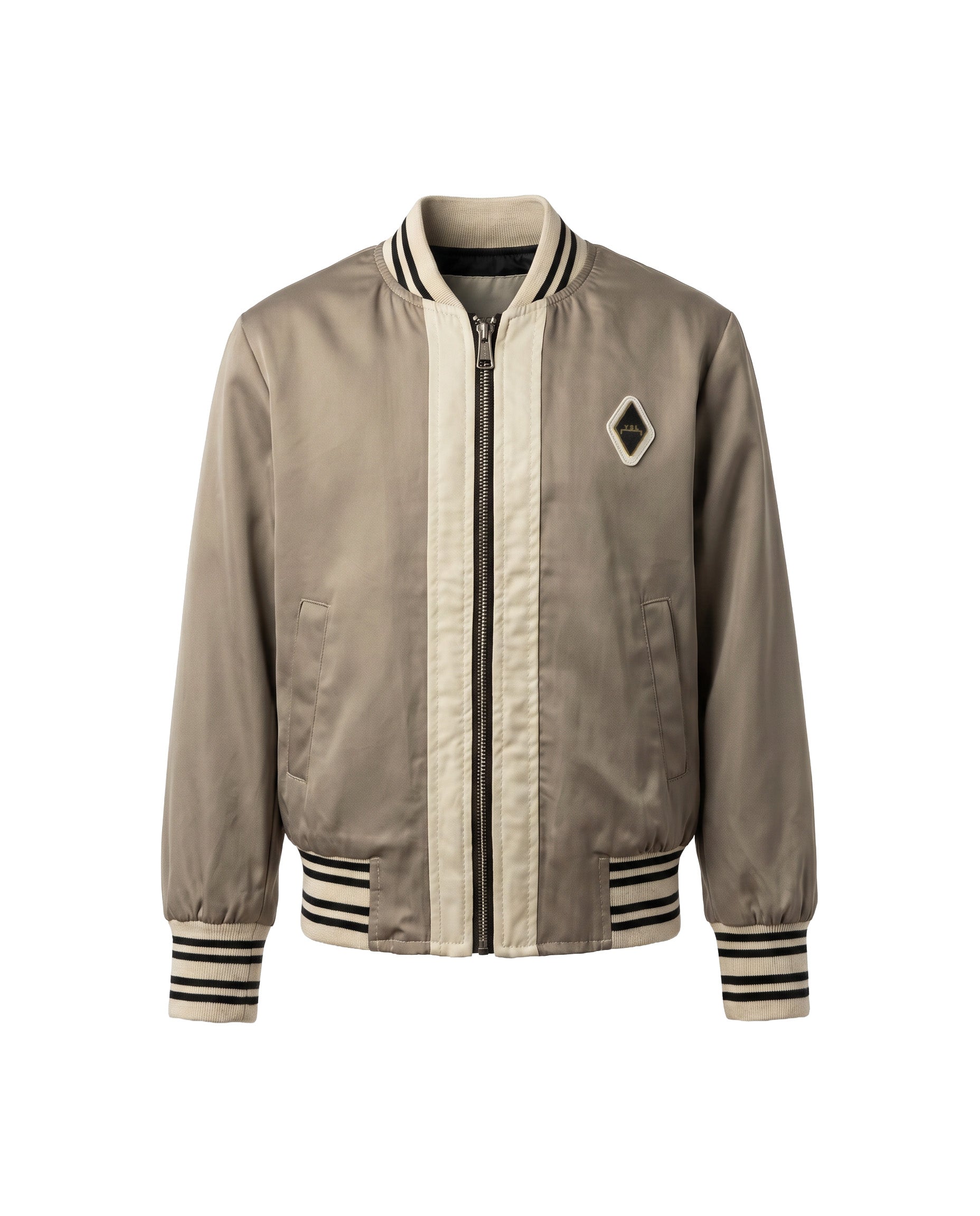 Yes London Kids Giubbino Fango e Beige con Logo per Bambini