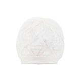 Elisabetta Franchi My Little Girl Cream Hat Pointelle for Newborns