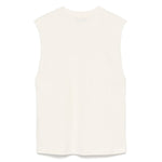 MSGM Kids Canotta Crema con Stampa per Bambini retro