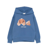 Palm Angels Kids Felpa Bluette con Logo Teddy per Bambini