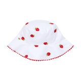 Deolinda Kids Cappello Bianco Fantasia Fragolina per Neonate