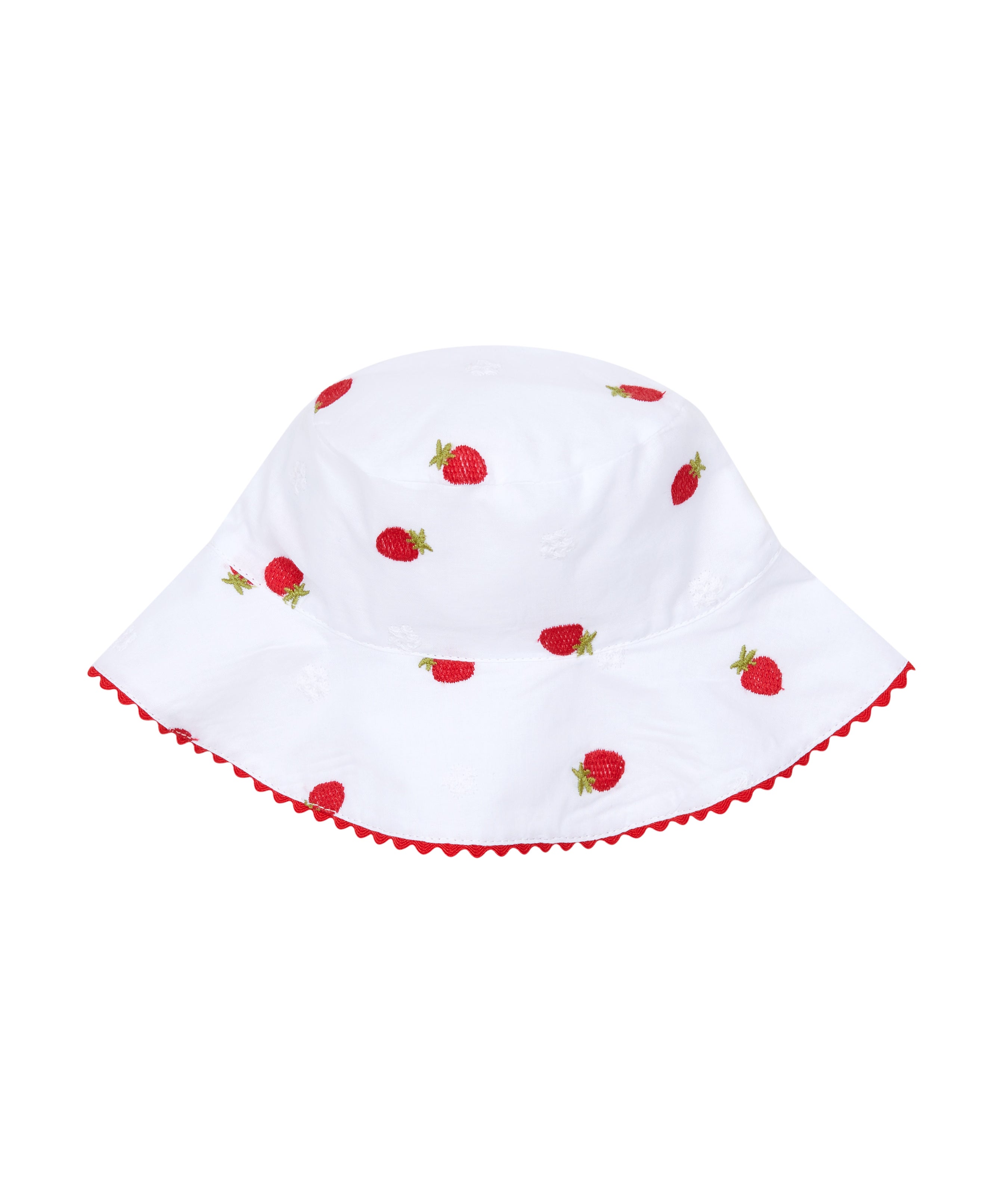 Deolinda Kids Cappello Bianco Fantasia Fragolina per Neonate