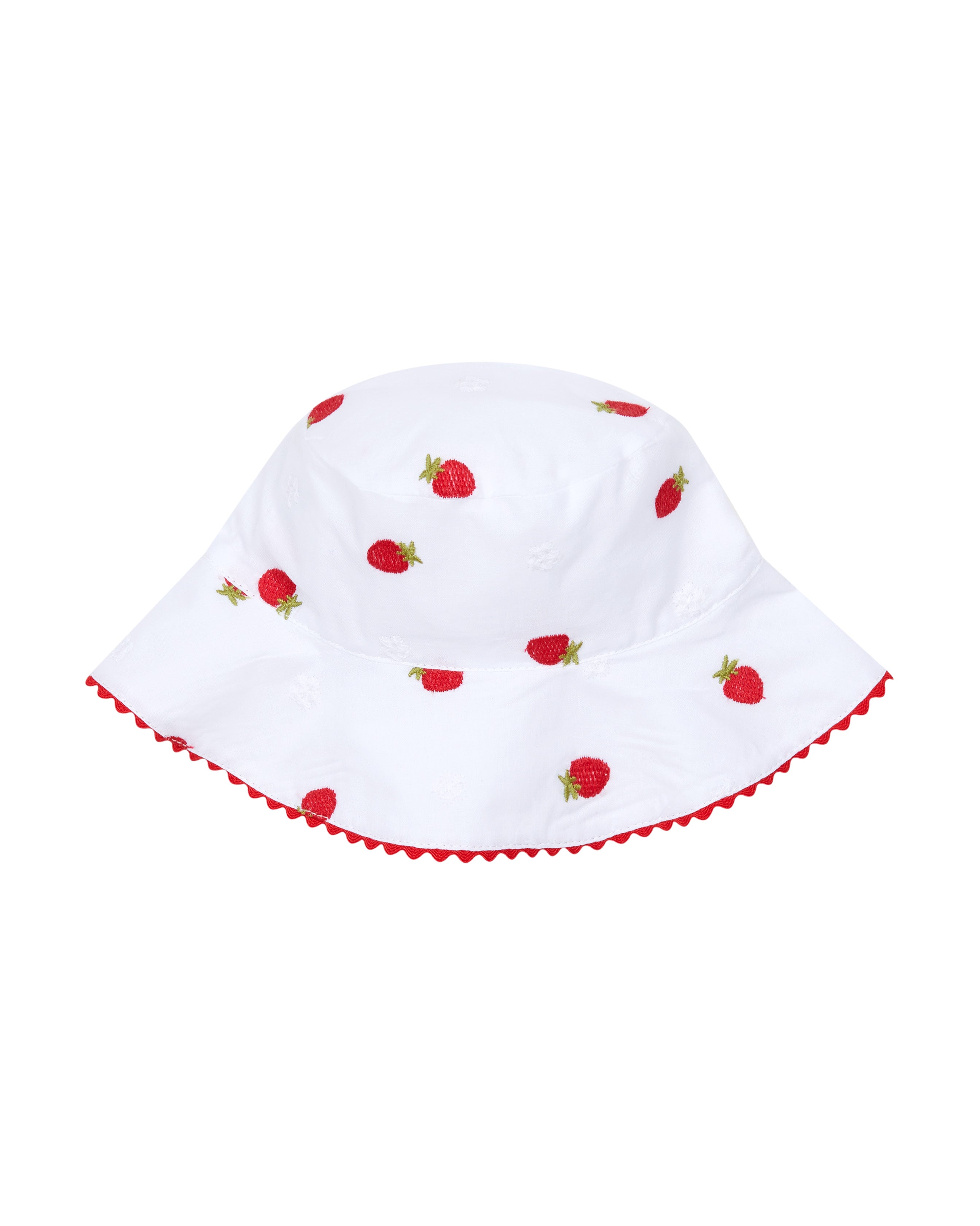 Deolinda Kids Cappello Bianco Fantasia Fragolina per Neonate