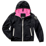 Blauer Kids Giacca a Vento Nera per Bambine
