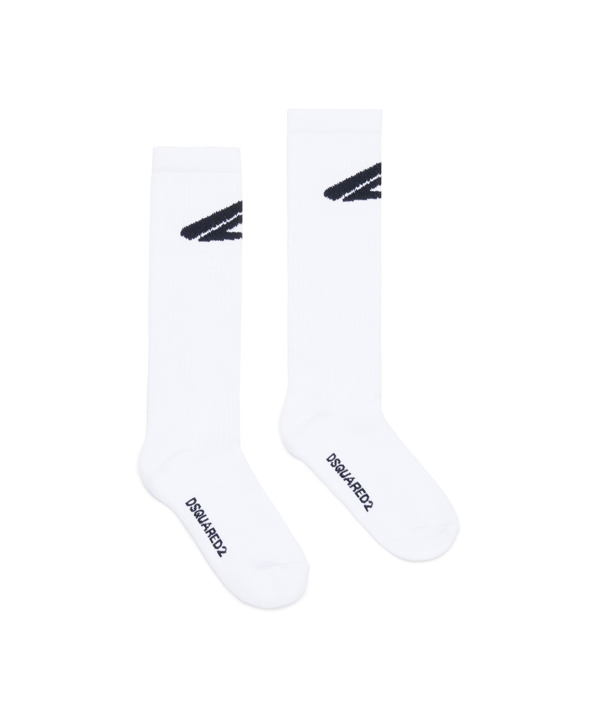 Dsquared2 Kids Calzini Bianchi ICON