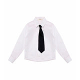 Vicolo Kids Camicia Panna Black Tie per Bambine