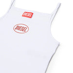 Diesel Kids Top Bianco con Logo per Bambine
