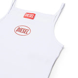 Diesel Kids Top Bianco con Logo per Bambine