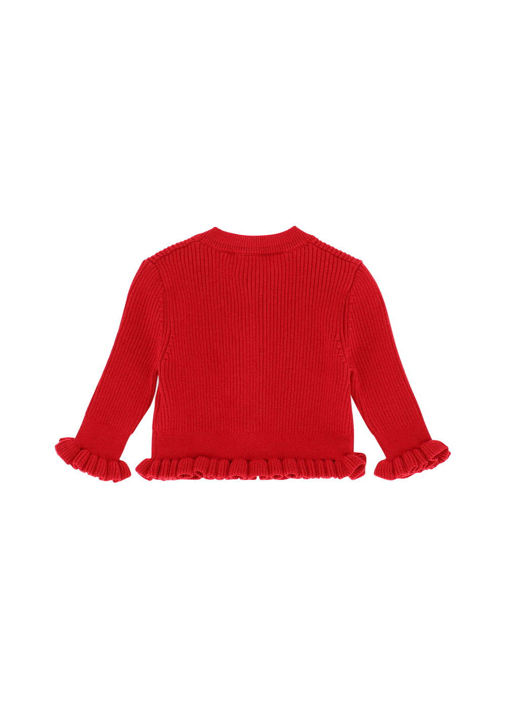 Angel's Face Cardigan Rosso con Fiocchi per Neonate ( retro)