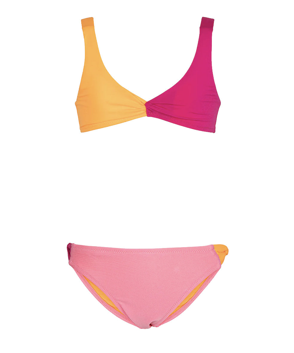 F**K Kids Costume Rosa e Arancione per Bambine