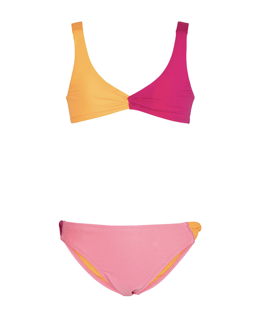 F**K Kids Costume Rosa e Arancione per Bambine