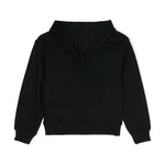 Moschino Kids Felpa Nera con Cappuccio con Logo Teddy Bear per Bambini (retro)