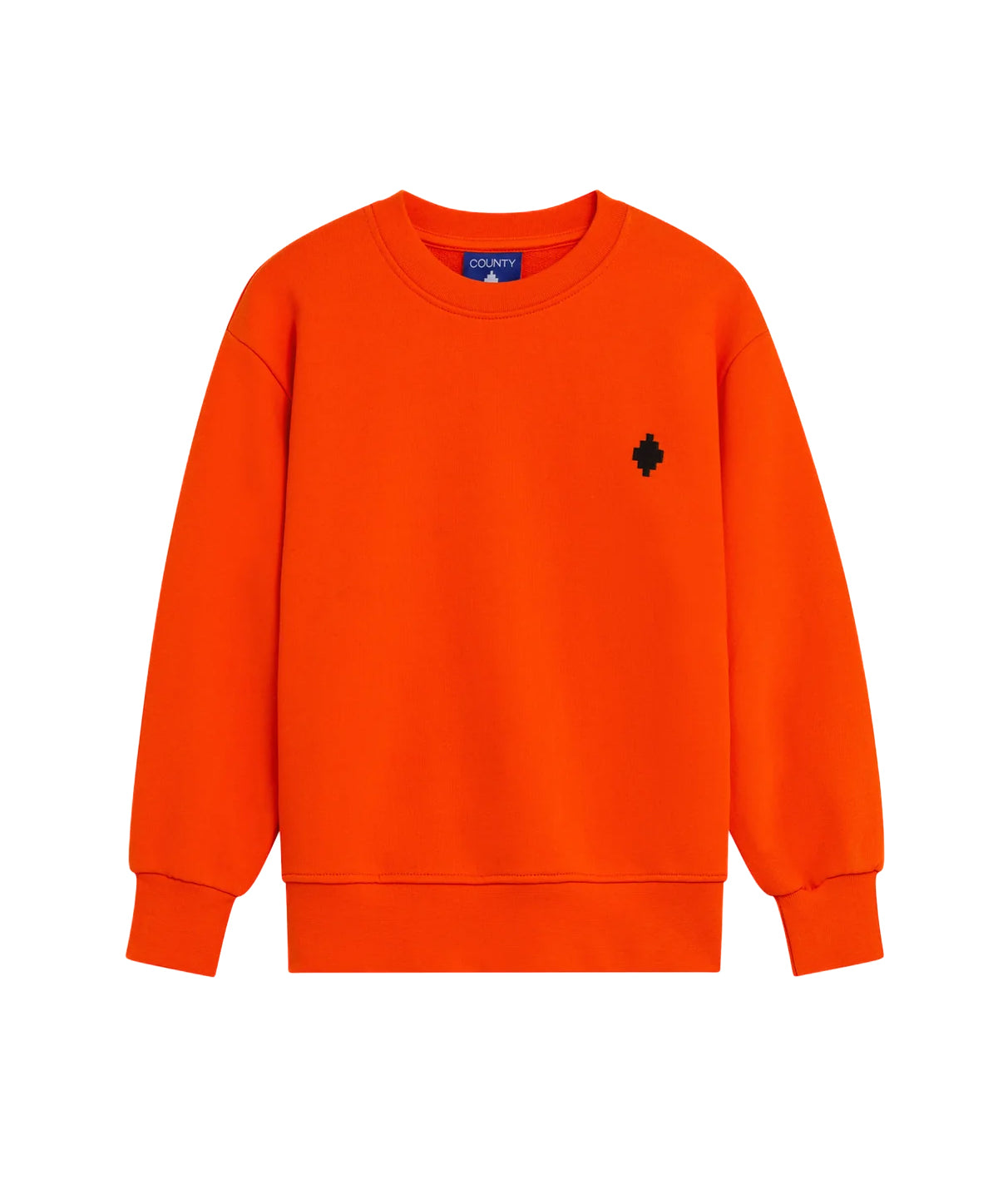 Marcelo Burlon County Of Milan Kids Felpa Girocollo Orange Unisex per Bambin