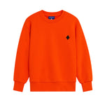 Marcelo Burlon County Of Milan Kids Felpa Girocollo Orange Unisex per Bambin
