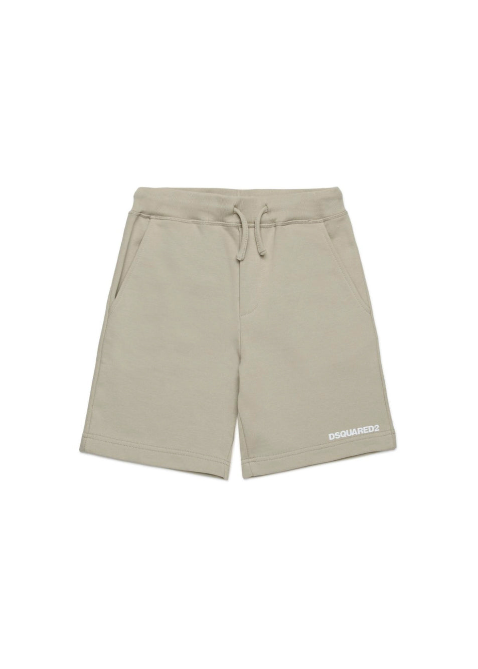 Dsquared2 Kids Short Beige con Logo per Bambini