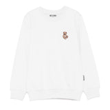 Moschino Kids Felpa Girocollo con Patch per Bambini