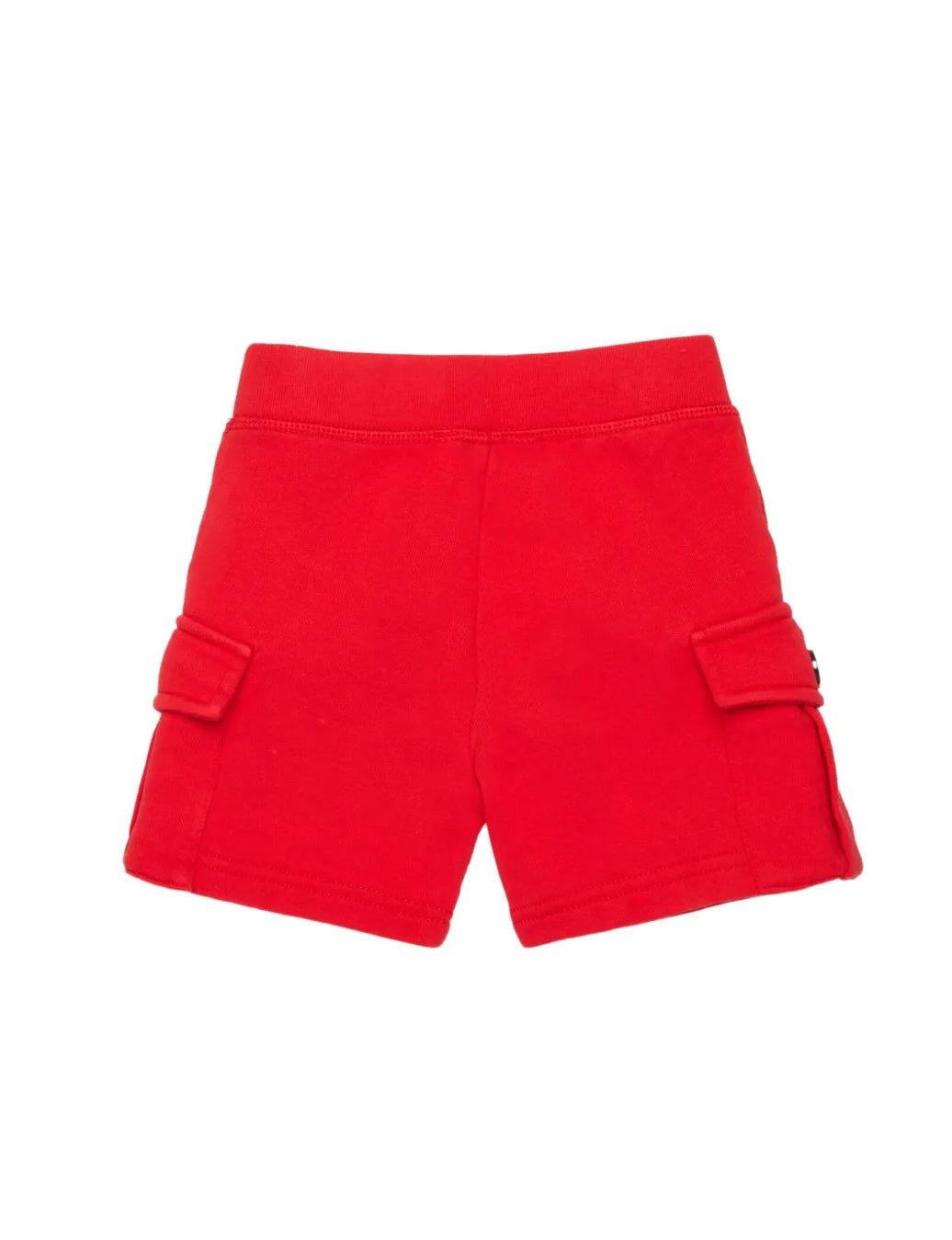 Dsquared2 Kids Short Rosso Monocolore con Tasche Cargo per Neonati