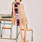 N21 Kids Abito Senza Maniche con Paillettes per Bambine