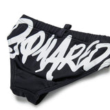 Dsquared2 Kids Costume Slip Nero con Stampa per Neonati