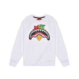 Sprayground Kids Felpa Girocollo Bianca per Bambini