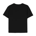 Pinko Kids T-shirt Nera con Logo in Cristalli 