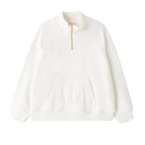 Elisabetta Franchi La Mia Bambina Felpa Milk con Logo e Zip per Bambine