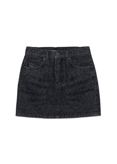 Diesel Kids Gonna Nera Denim Hotfix per Bambine