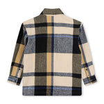 Boss Kids Camicia a Quadri Biscotto/Blu per Bambini (retro)