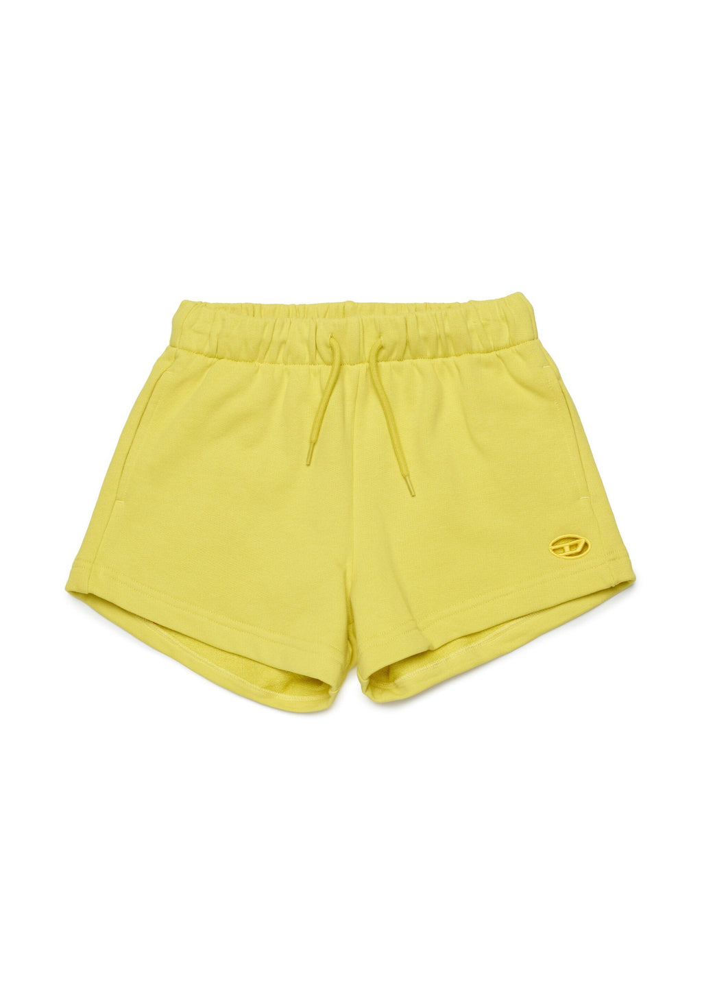 Diesel Kids Shorts Giallo con Micro Oval D per Bambine