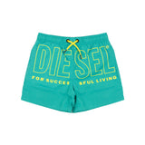 Diesel Kids Costume Verde Smeraldo con Maxi Logo per Bambini
