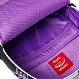 Sprayground Kids Zaino Unisex Think On It Nero e Viola con Stampa Tigre, Shark Mouth e Graffiti