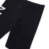 N21 Kids Ciclista Nero con Maxi Stampa Logo Laterale per Bambine