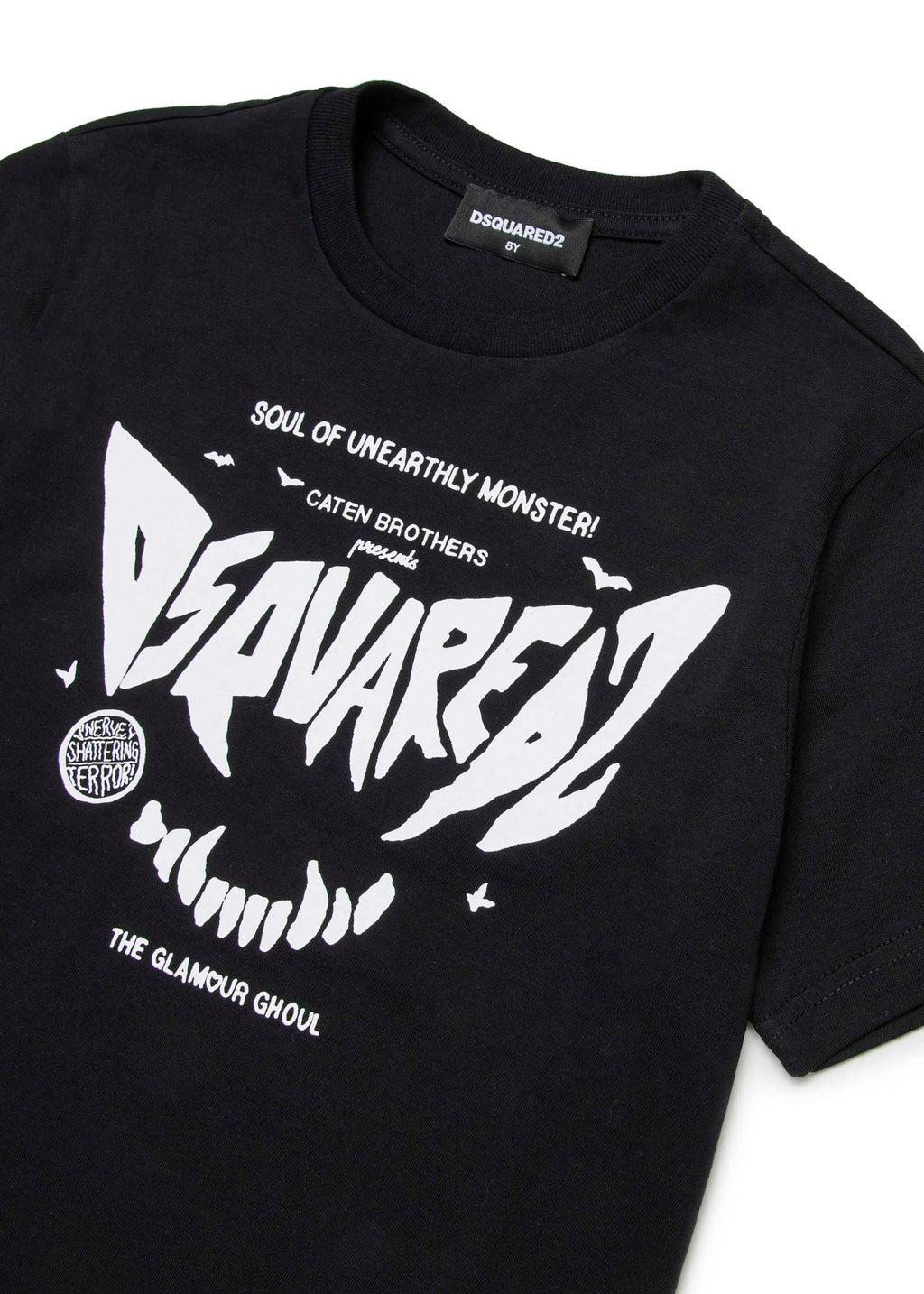 Dsquared2 Kids T-shirt Nera Horror per Bambini