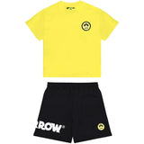 Barrow Kids Completo Giallo e Nero con Logo per Neonati