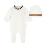 Boss Kids Tutina Bianca con Cappello per Neonati