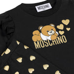 Moschino Kids Completo Blusa Con Stampa con Leggings Neri con Stampa per Neonate (dettaglio)