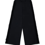 Dsquared2 Kids Pantalone Nero con Pieghe Laterali per Bambine